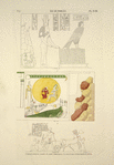 Île de Philée [Philae]. 1. Édifice ruiné de l'ouest; 2. Sujet symbolique; 3. Sur un bloc, entre Philée et Syène.