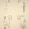Île de Philae. 1. Grand temple, pronaos, paroi est; 2. Idem, paroi ouest; 3. Idem, paroi nord; 4. Idem, mur de la cella.