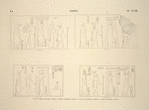 Ombos. 1. Petit temple, deuxième tableau; 2. Idem, troisième tableau; 3. Idem, quatrième tableau; 4. Idem, cinquième tableau.