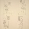 Ombos. 1. Grand temple, au fond du pronaos; 2. Idem, idem; 3. Idem, idem; 4. Idem, salle après le pronaos.