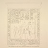 Djébel-Selséléh [Gebel el-Silsila]. Stèle sculptée sur le roc, entre la chapelle de Rhamsès II et celle de Petubastès.