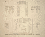 Djébel-Selséléh [Gebel el-Silsila]. 1. Grand spéos, porte centrale; 2 et 3. Idem, idem, paroi gauche; 4. Idem, galérie entre la première et la seconde porte à droite; 5. Tombe d'Amenhemdjom; 6. Tombeau situé au sud.