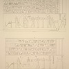 Edfou [Idfû]. 1. 1. Grand temple, paroi extérieur, au nord; 2. Idem, idem.