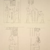Edfou [Idfū]. 1. Typhonium, pronaos pilier d'angle ą gauche; 2. Grand temple, intérieur du mur d'enceinte; 3 et 4. Idem, pronaos.