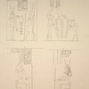 Edfou [Idfū]. 1. Typhonium, pronaos pilier d'angle ą gauche; 2. Grand temple, intérieur du mur d'enceinte; 3 et 4. Idem, pronaos.