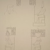 Edfou [Idfū]. 1. Temple, galerie de droite de la cour; 2. Idem, sur la gauche de l'arričre; 3 et 4. Idem, paroi gauche du pronaos.