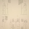 Déboud [Dabod], Edfou [Idfū]. 1. Déboud, pronaos du temple d'Ammon; 2-4. Edfou, extérieur du mur d'enceinte ą l'arričre du temple.