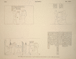 Éléthya [el-Lessiya]. 1 et 2. Tombe de Fipé [sic], paroi de droite; 3. Grotte principale, paroi de droite; 4. Autre tombe, paroi de droite.