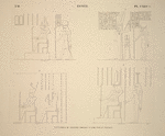 Esnéh [Isnā]. 1-3. Temple de Chnouphis, pronaos; 4. Idem, fond du portique.