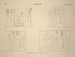 Hermonthis [Armant]. 1. Mammisi, paroi à droite; 2-4. Idem, paroi à gauche.