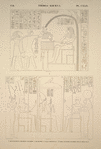 Thèbes, Kourna [Thebes, Qurna]. 1. Ménephthéum, première chambre à gauche de la salle principale; 2.  Idem, seconde chambre sur le même plan.