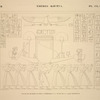 Thèbes, Kourna [Thebes, Qurna]. Palais de Rhamsès III, pièce intérieure à la suite de la salle hypostyle.