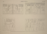 Thèbes, Kourna [Thebes, Qurna]. 1. Ménephthéum, bandeau de l'une des portes; 2. Idem, au dessus d'une autre porte; 3. Idem paroi droite de la cour; 4. Idem.