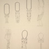 Thèbes, Kourna [Thebes, Qurna]. Objets trouvés dans les tombeaux.