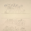Thèbes, Kourna [Thebes, Qurna]. 1 et 2. Peintures exécutées dans l'un des tombeaux.