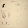 Thèbes, Kourna [Thebes, Qurna]. 1. Figure calquée dans le quinzième tombeaux; 2. Ébauche calquée dans le seizième tombeau.