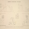 Thèbes, Kourna [Thebes, Qurna]. 1 et 2. Sculptures exécutées dans un des tombeau; 3-5. Édifice de Thouthmosis III.