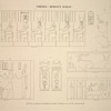 Thèbes, Médinet-Habou [Thebes, Medinet Habu]. 1-5. Temple d'Hathôr et de Tméi [sic]; 6. Édifice au sud de l'Hippodrome.