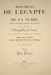 Monuments de l'Égypte et de la Nubie, ... [Title page, vol. 3]