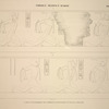Thèbes, Médinet-Habou [Thebes, Medinet Habu]. 1. Petit palais de Méiamoun, face antérieure du massif de droite; 2. Suite de la même frise.