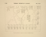 Thèbes, Médinet-Habou [Thebes, Medinet Habu]. Palais de Rhamsès IV, massif de gauche du premier pylône.