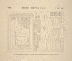 Thèbes, Médinet-Habou [Thebes, Medinet Habu]. Palais de Rhamsès IV, seconde cour, galerie de l'est, registre inférieur, quatrième tableau.