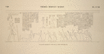 Thèbes, Médinet-Habou [Thebes, Medinet Habu]. Palais de Rhamsès IV, suite de la frise précédente.