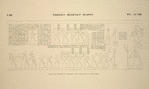 Thèbes, Médinet-Habou [Thebes, Medinet Habu]. Palais de Rhamsès IV, seconde cour, suite de la même frise.