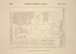 Thèbes, Médinet-Habou [Thebes, Medinet Habu]. Palais de Rhamsès IV, suite du tableau précédent.