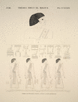 Thèbes, Biban-el-Molouk [Thebes, Biban el-Muluk]. Tombeau de Ménephtha Premier, suite de la frise précédente.