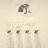 Thèbes, Biban-el-Molouk [Thebes, Biban el-Muluk]. Tombeau de Ménephtha Premier, suite et fin de la frise précédente.