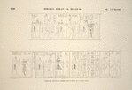 Thèbes, Biban-el-Molouk [Thebes, Biban el-Muluk]. Tombeau de Ménephtha Premier, continuation de la même frise.