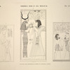 Thèbes, Biban-el-Molouk [Thebes, Biban el-Muluk]. Suite de sujets dessinées dans le tombeau de Ménephtha Premier.