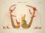 Thèbes, Biban-el-Molouk [Thebes, Biban el-Muluk]. Peintures copiées dans le tombeau de Rhamsès IV (Maiamoun).
