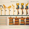 Thèbes, Biban-el-Molouk [Thebes, Biban el-Muluk]. Peintures copiées dans le tombeau de Rhamsès IV (Maiamoun).