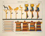 Thèbes, Biban-el-Molouk [Thebes, Biban el-Muluk]. Peintures copiées dans le tombeau de Rhamsès IV (Maiamoun).