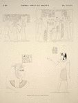 Thèbes, Biban-el-Molouk [Thebes, Biban el-Muluk]. Dessins faits dans les tombes royales.