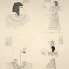 Thèbes, Biban-el-Molouk [Thebes, Biban el-Muluk]. Tombeau de Rhamsès VIII et de Rhamsès IX, figures et portraits de ces rois.