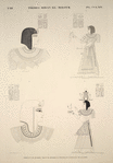 Thèbes, Biban-el-Molouk [Thebes, Biban el-Muluk]. Tombeau de Rhamsès VIII et de Rhamsès IX, figures et portraits de ces rois.