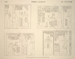 Thèbes, Karnac [Thebes, Karnak]. 1-4. Salle hypostyle du palais de Ménephtha Premier.