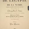 Monuments de l'Égypte et de la Nubie, ... [Title page, vol. 4]
