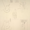 Thèbes, Karnac [Thebes, Karnak]. 1 et 4. Temple de Phtha; 2. Petit édifice du nord; 3. Salle hypostyle du palais; 5. Sanctuaire de Philippe.