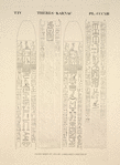 Thèbes, Karnac [Thebes, Karnak]. Faces ouest et sud de l'obélisque précédent.
