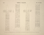 Thèbes, Louqsor [Thebes, Luxor]. Faces nord et est de l'obélisque érigé devant le pylône nord du palais de Rhamsès III, et aujourd'hui élevé sur la Place de la Concorde à Paris.