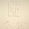 Thèbes, Louqsor [Thebes, Luxor]. Rhamesséion. 1. Sommet du montant du colosse de gauche; 2. Bas du même colosse.