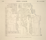 Thèbes, Louqsor [Thebes, Luxor]. Rhamesséion, au fond d'une salle intérieure du palais.