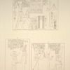 Thèbes, Louqsor [Thebes, Luxor]. Palais de Rhamsès III. 1. Second portique; 2 et 3. Salle des quatre colonnes.