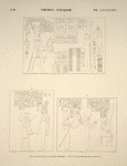 Thèbes, Louqsor [Thebes, Luxor]. Palais de Rhamsès III. 1. Second portique; 2 et 3. Salle des quatre colonnes.