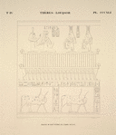 Thèbes, Louqsor [Thebes, Luxor]. Palais de Aménophis III, paroi ouest.