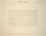 Thèbes, Louqsor [Thebes, Luxor]. Inscription gravée sur un bloc de grés, employé dans l'intérieur du mur méridional de l'une des salles du palais.